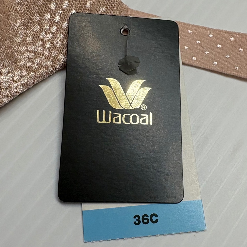 Wacoal Back Appeal Front Close T-Shirt Bra Womens 36C Sand Underwire 853403 NEW - Picture 3 of 7